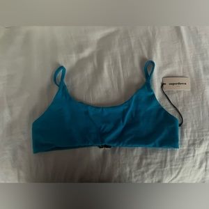 Blue Superdown Swim Top
